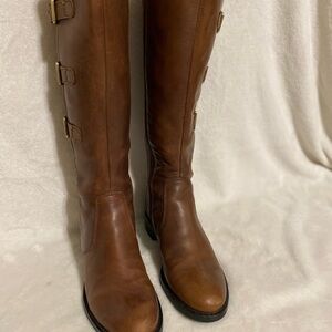 Ecco Tan Over the Knee Boots